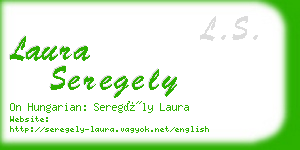 laura seregely business card